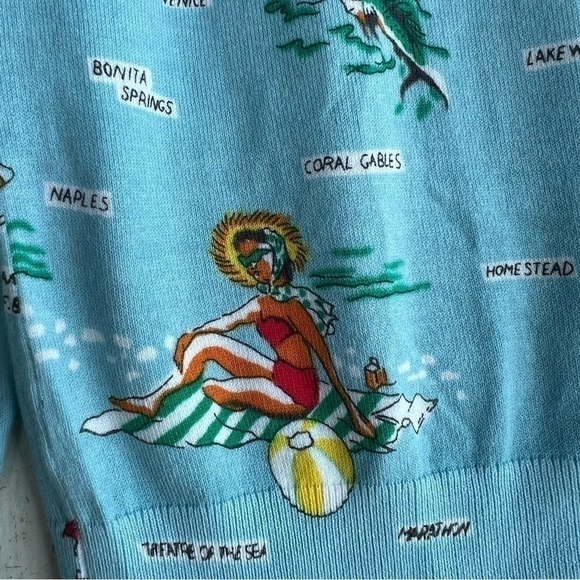 J. Crew Florida‎ Map Sweater Size Medium - Picture 9 of 16